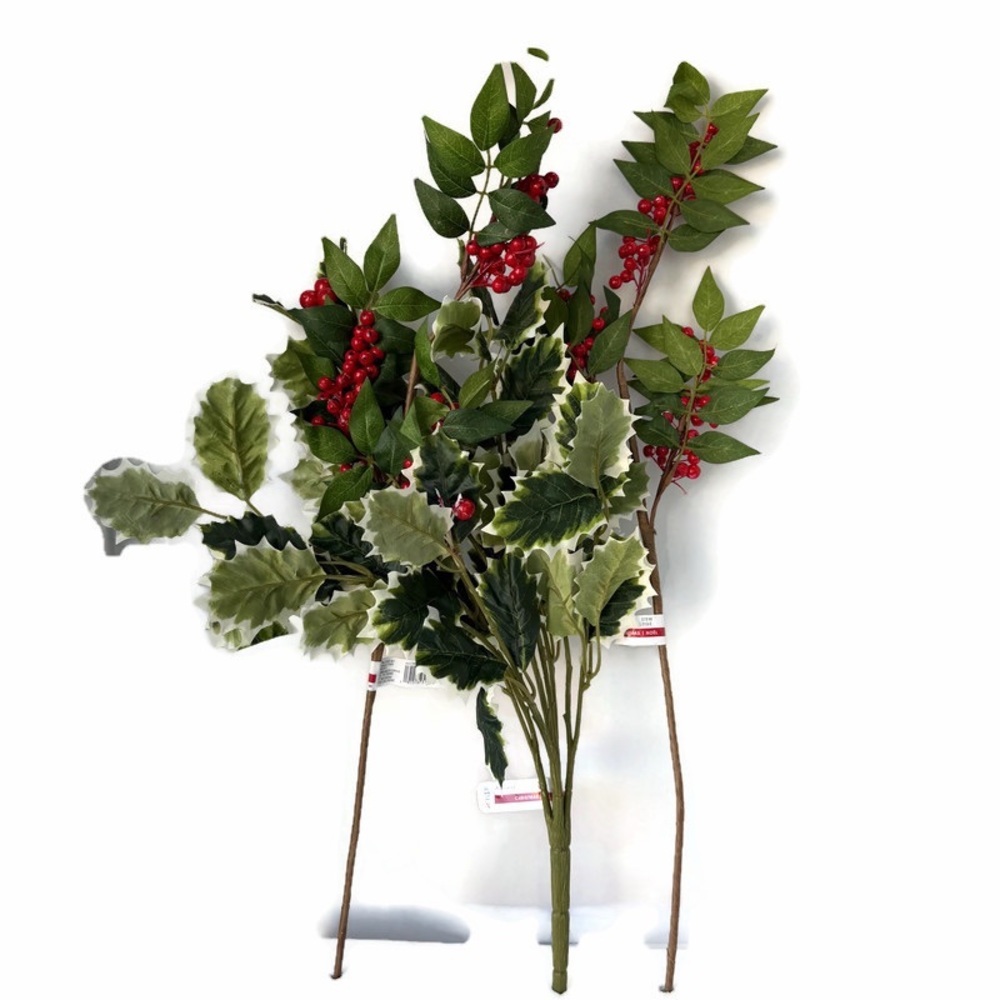 Artificial Greenery with Red Berries